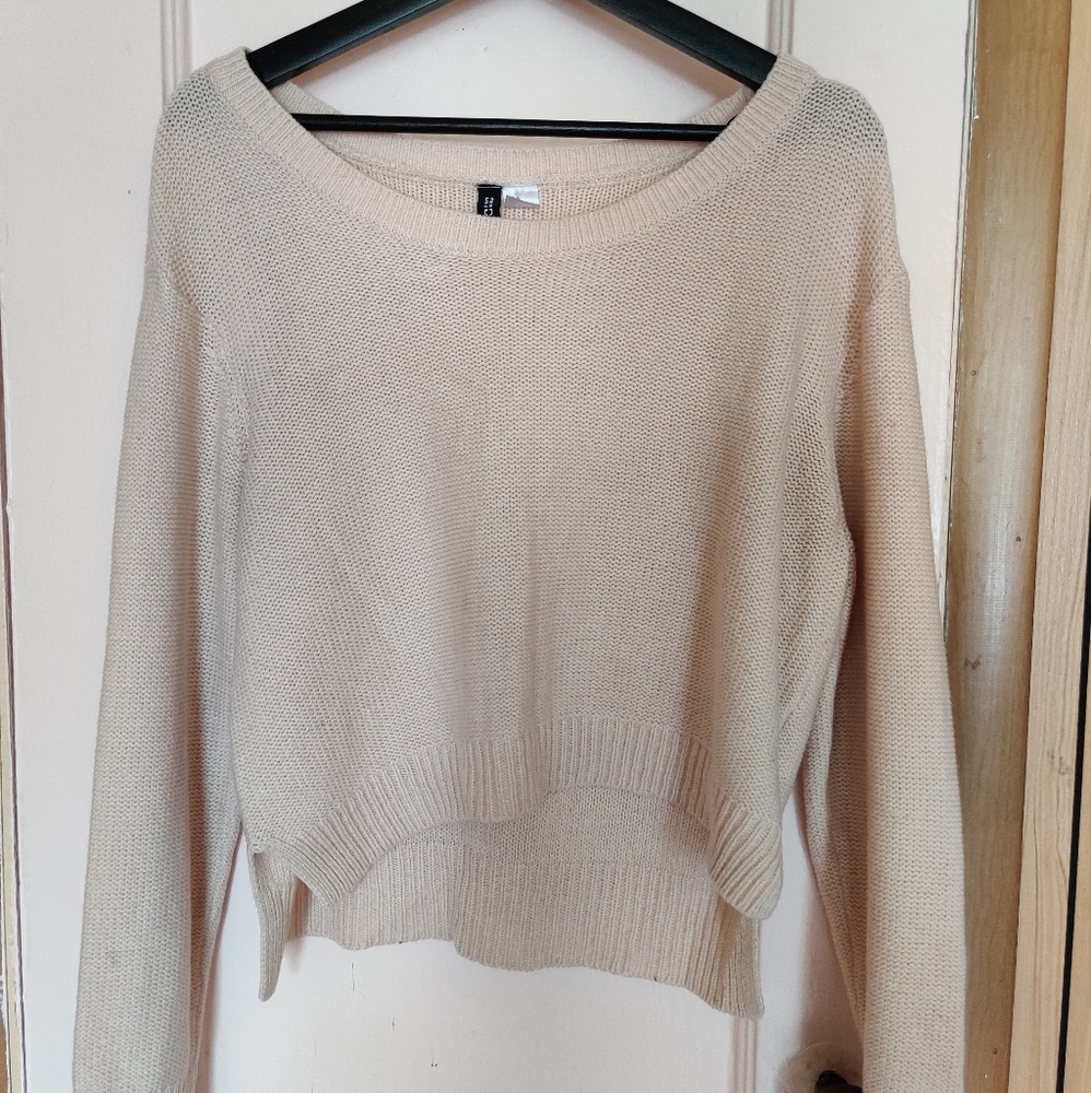 Knitted Creme Sweater from H&M